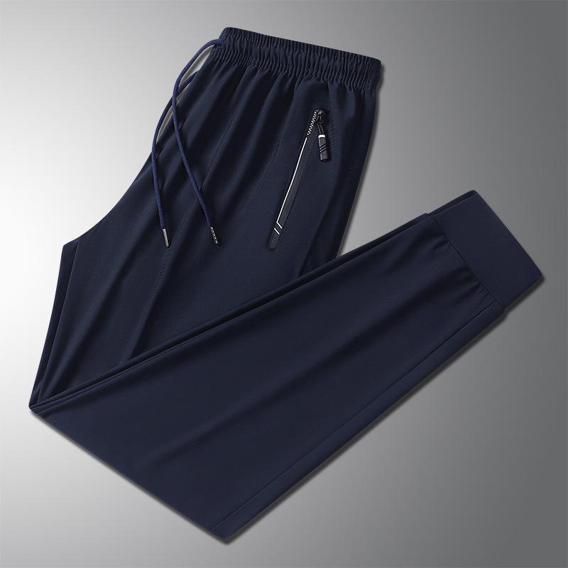 Quick-Dry Ice Silk Summer Casual Pants - Versatile & Trendy Sportswear