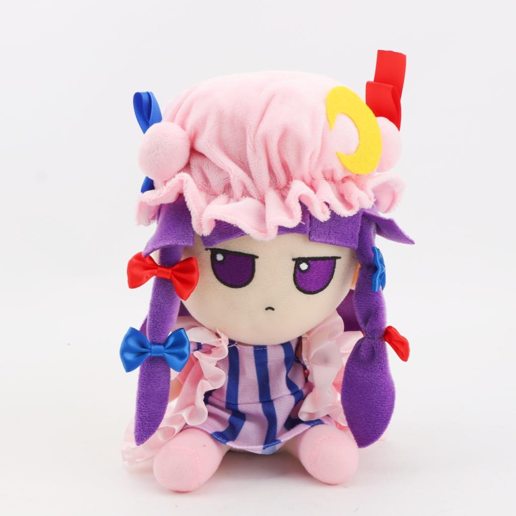 20cm Kawaii Patchouli Knowledge Plush Toy Touhou Project Hakurei Anime Peripheral Plush Playthings Touhou Kid Birthday Xmas Gifts