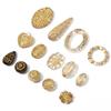 Baroque Gold-painted Acrylic Beads for DIY Necklace & Bracelet Accessories