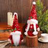 Christmas Sequins Pointed Hat Gnomes Decoration with Sand Filled Base Sparkling Sequins Hat Gnomes Tabletop Ornament