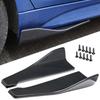 2PCS Universal Car Rear Bumper Lip Trim Protector Car Side Skirt Cover Car Corner Bumper Guards with Screws