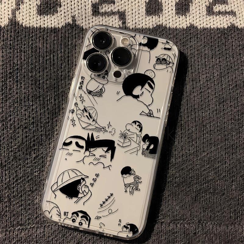Graffiti illustration Xiaoxin iPhone17Promax mobile phone case cartoon for Apple 16promax space case 15