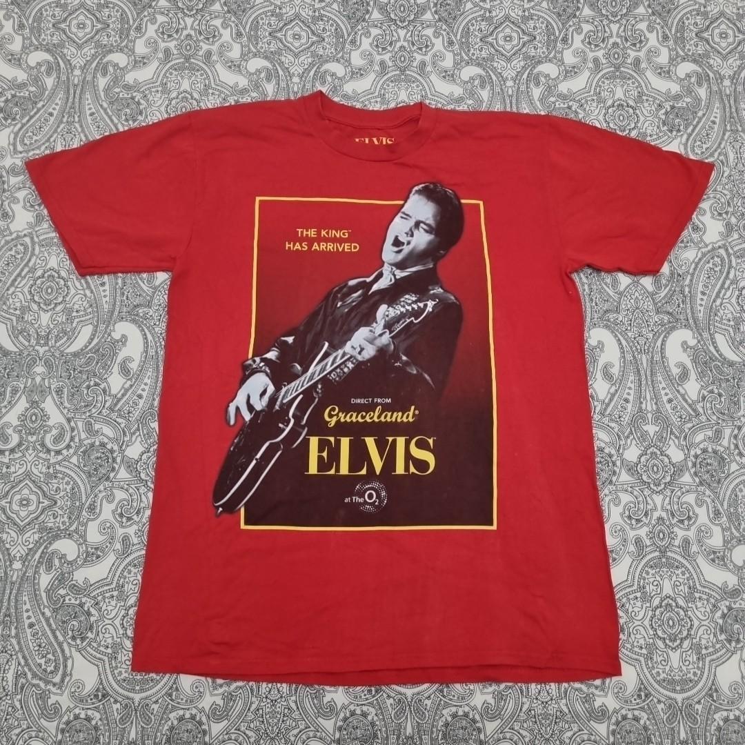 Elvis Presley Direct From Graceland Red Signature Tour T-Shirt Mens Womens Tees Toparge M