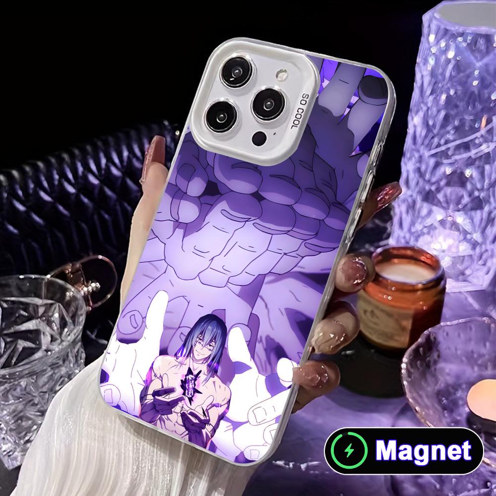JJK Mahito Phone Case for iPhone 17 16 15 14 13 12 11 X XR XS Air Pro Max Plus Colorful Silver MagSafe Cover
