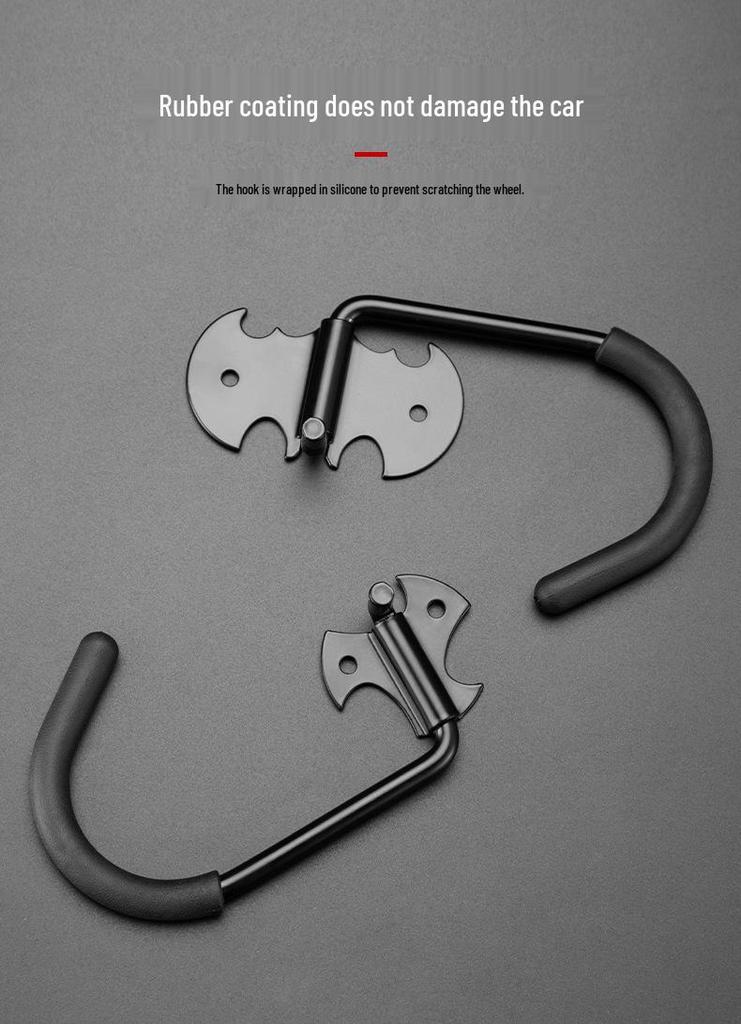 Wall-Mounted Bicycle Display Hook Rack for Mountain Bikes