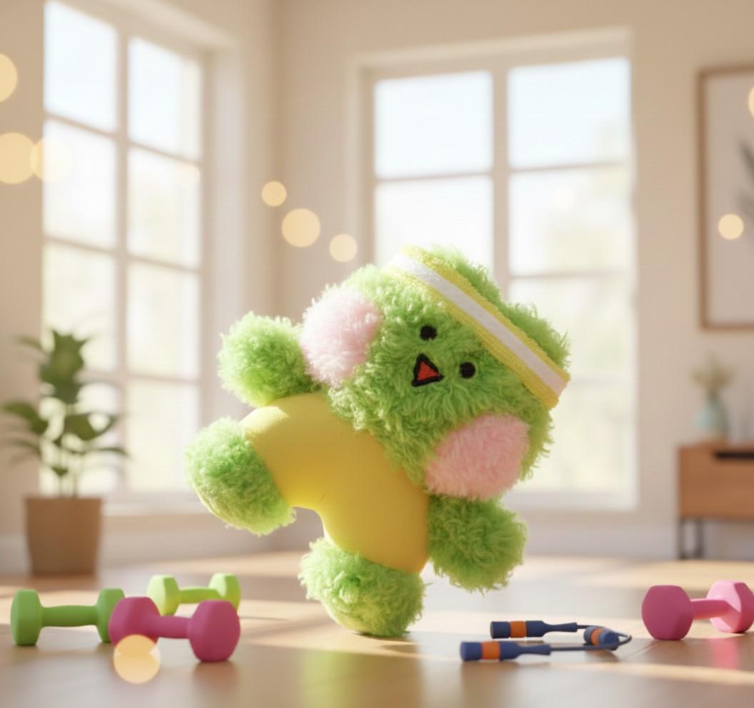 Line Friends Minini World Plush Magnet Doll Bnini