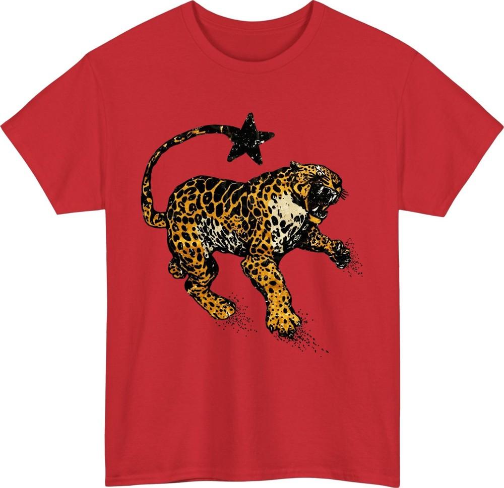 Vintage Jaguar Star Tail TShirt Retro Animal Lover Wild Cat Gift Tee Top