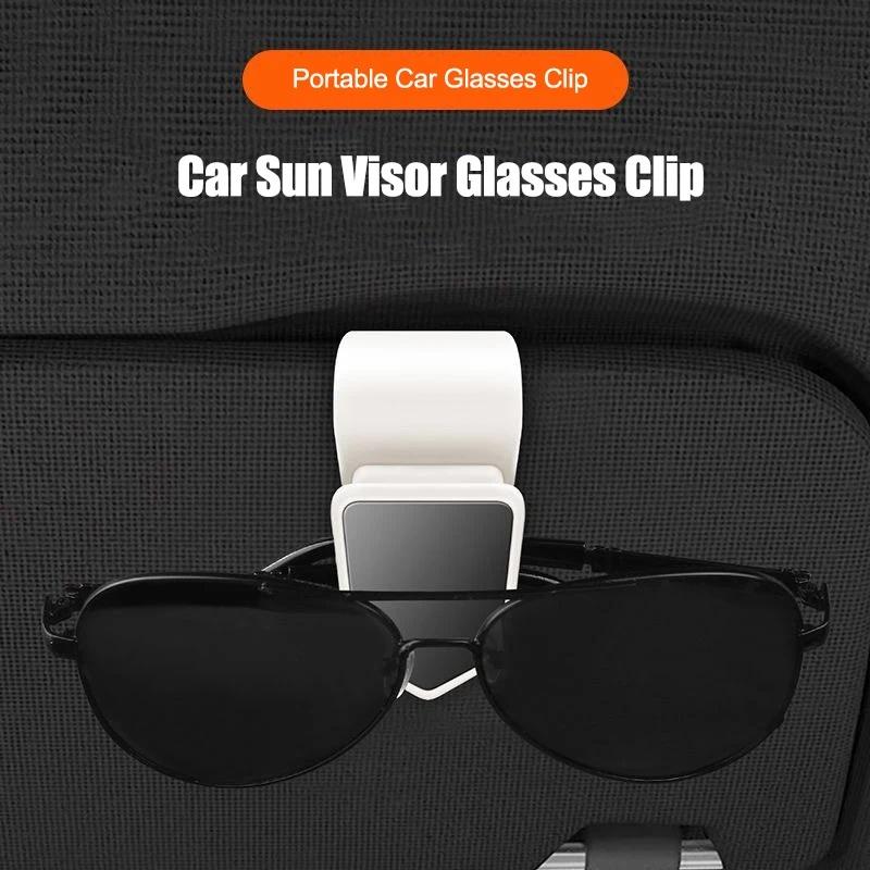 AHP2  Car Sun Visor Glasses Clip Sunglasses Holder for Jeep Renegade Wrangler JK JL Grand Cherokee Compass Car Interior Accessories