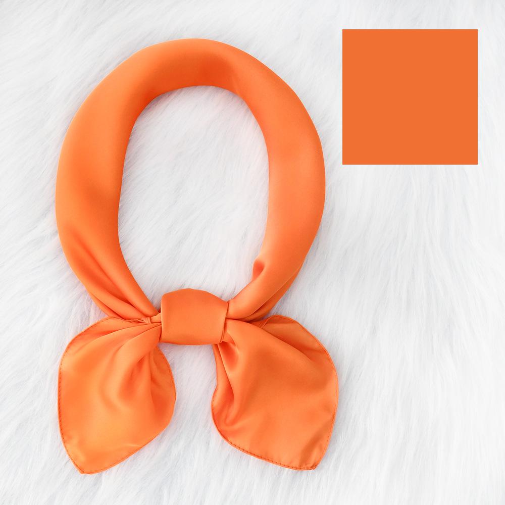 Women'S New Fashionable Atmosphere Simulation Silk Scarf Neck Protection Scarf Spring Summer Autumn Square Scarf