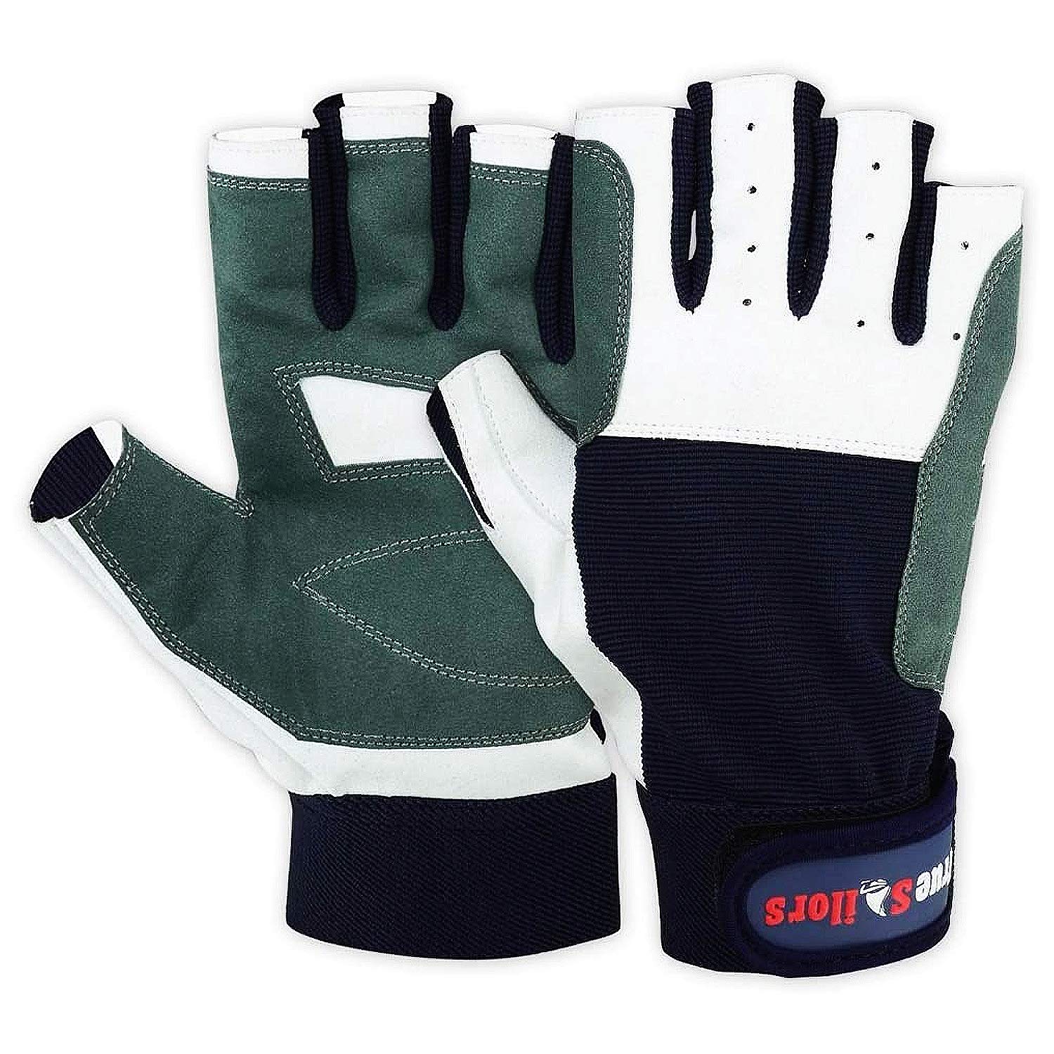 

MRX Sailing Gloves for Men and Women Canoeing Paddle Gloves Short Finger Paddling Gear - Fishing, Kayaking, Boating, Waterskiing, - синий