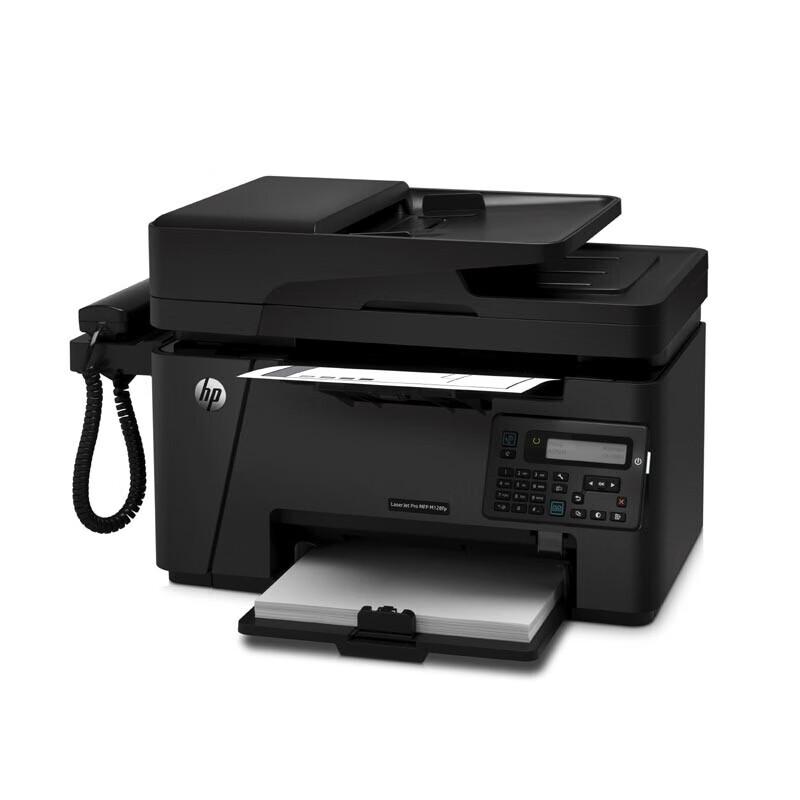 HP LaserJet Pro M128FP MFP Black & White Laser Printer with Fax Handset CN Plug (adapter Included)