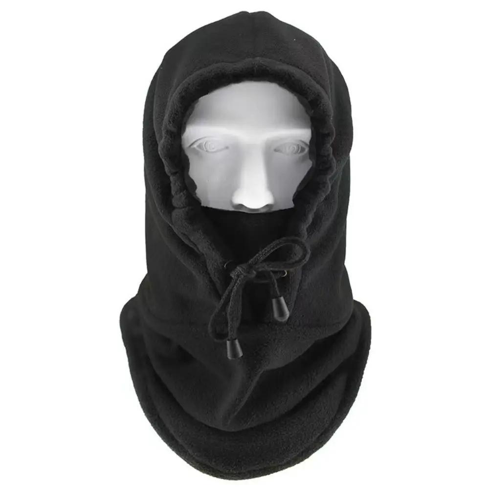 Quality Cycling Cap Ski Winter Solid Collor Windproof Caps Outdoor Sports Bib Cold Padded Hood Mask Plush Warm Hat Bike Bicycle