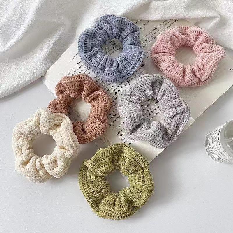 7 Pezzi/Set Elastici per Capelli da Donna in Velluto Elastico per Ragazze Porta Coda di Cavallo Elastici Fascia per Capelli Accessori per Capelli da Donna