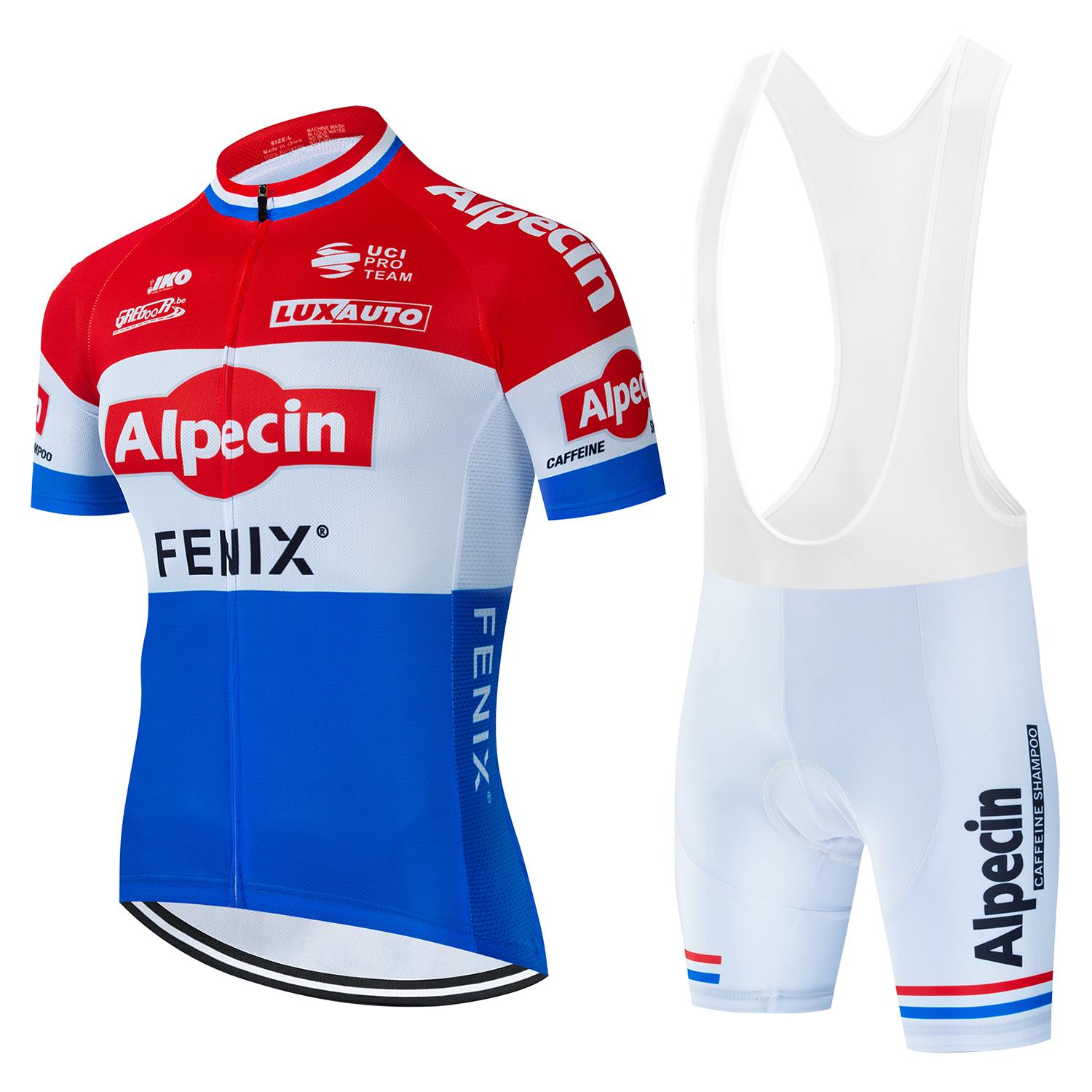 

2025 Велосипедная майка Alpecin Team Летняя велосипедная майка Комплект дышащих гоночных спортивных горных велосипедных майок Мужская велосипедная одежда 5XL