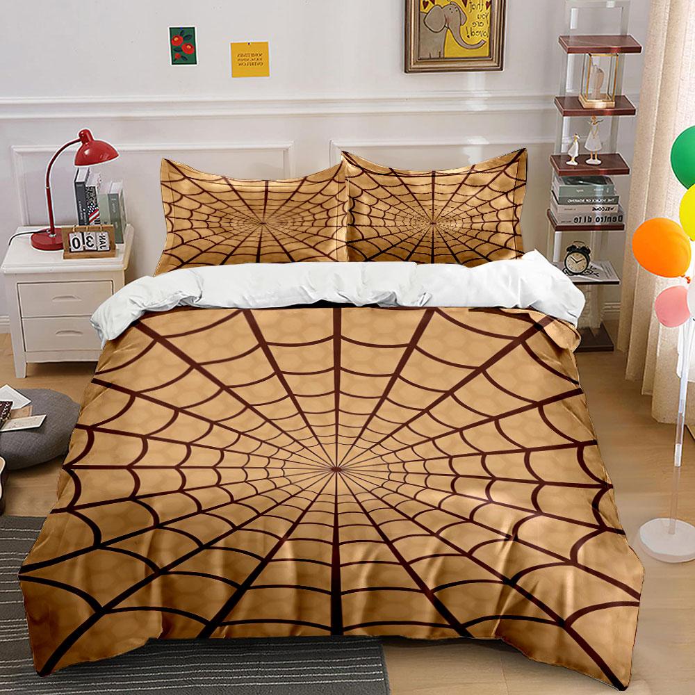 

Spider web pattern design. Bedding sets Duvet cover sets Duvet covers Pillowcases(1 * Duvet Cover 2 * Pillowcases, without duvet insert) 135x200cm