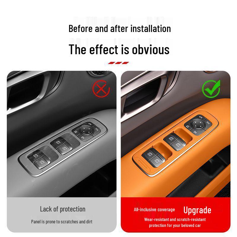 Ideal i6/i8 Car Door Window Button Pad Silicone Protective Sticker
