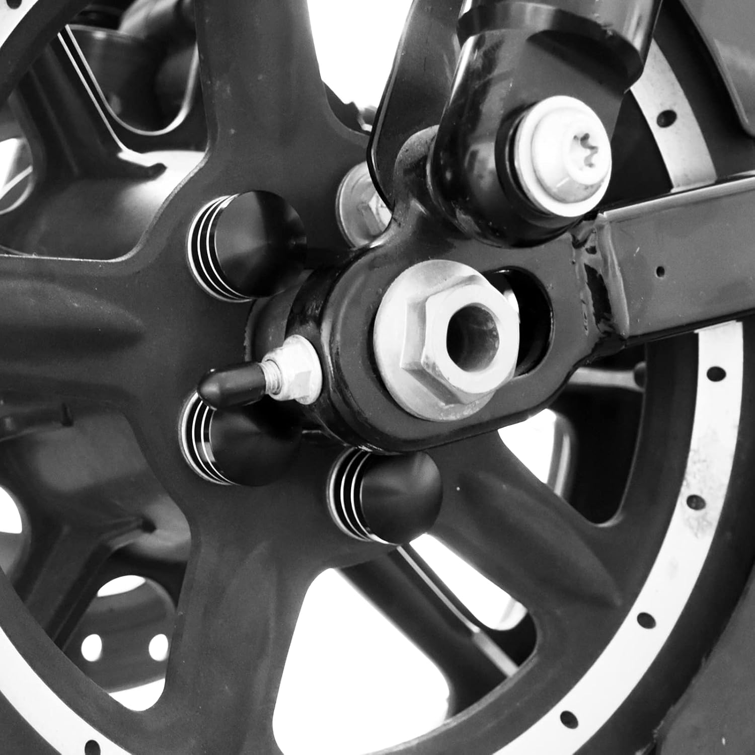 

HDBUBALUS Rear Sprocket Bolts Flat Bolt Cap Cover Kit For Harley Softail Fatboy Breakout 93-2017 Touring Road King Street Glide Sportster 883 XL1200