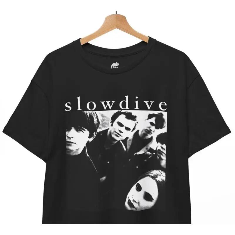 Slowdive Souvlaki T-Shirt, Music Band Rock N Roll Punk Unisex Tee S разноцветный