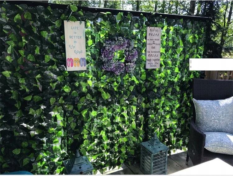 Artificial Hedge Ivy Fence Balcony Fence Wall Roof Shadow 300X50Cm