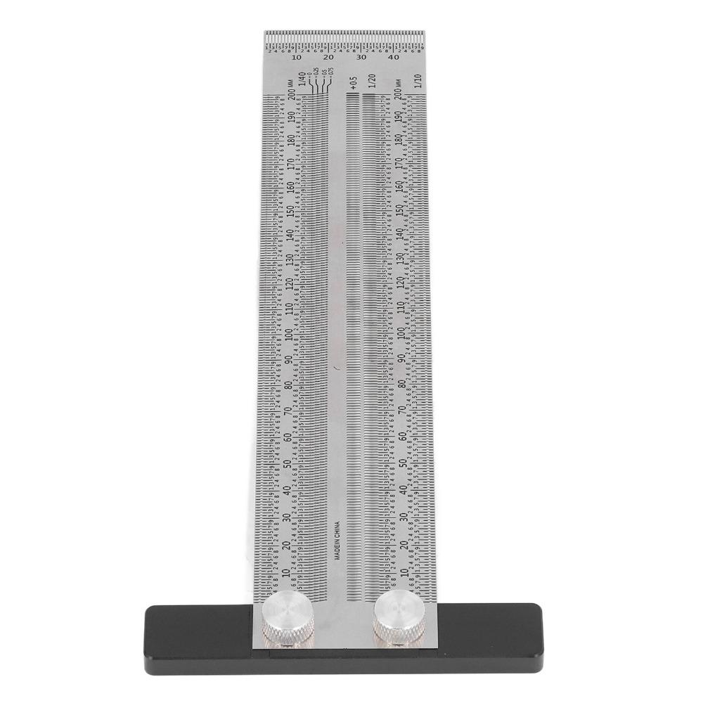 Stainless Steel Carpenter T Ruler Measuring Length 200mm Measuring Gauge  Industrial Layouts