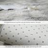 Nordic Ins Thickened Long Hair Tie-dyed Silk Hair Carpet Modern Simple Oval Bedroom Bed Rug, Living Room Sofa Rug