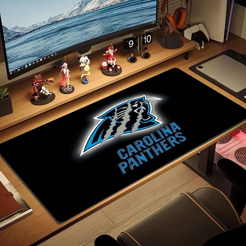 Carolina Panthers Color Mouse Pad Large Gaming Table Cushion Non-slip Laptop Tablet Big Mousepad XXL Mat Mini PC Playmat With Lock edge