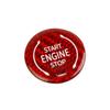 Red Carbon Fiber Style Push to Start Button Cover Trim For Chevrolet Corvette C8