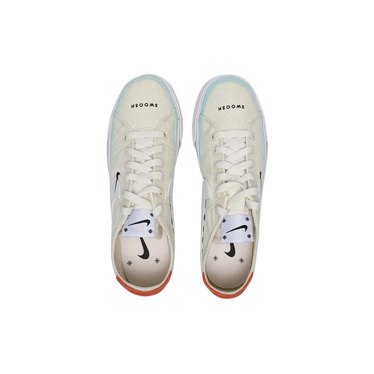 Nike Court Legacy Canvas Double Hook Patchwork Sports Casual Non-Slip Shock Absorbing Breathable Lightweight Low-Top Skate Shoes DJ5207-113