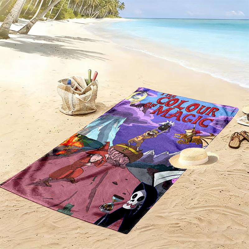 Magic theme 2D Flat Print Beach Towel, Large Soft Quick Dry Towel for Beach Camping SwimmingXSTJ0915449