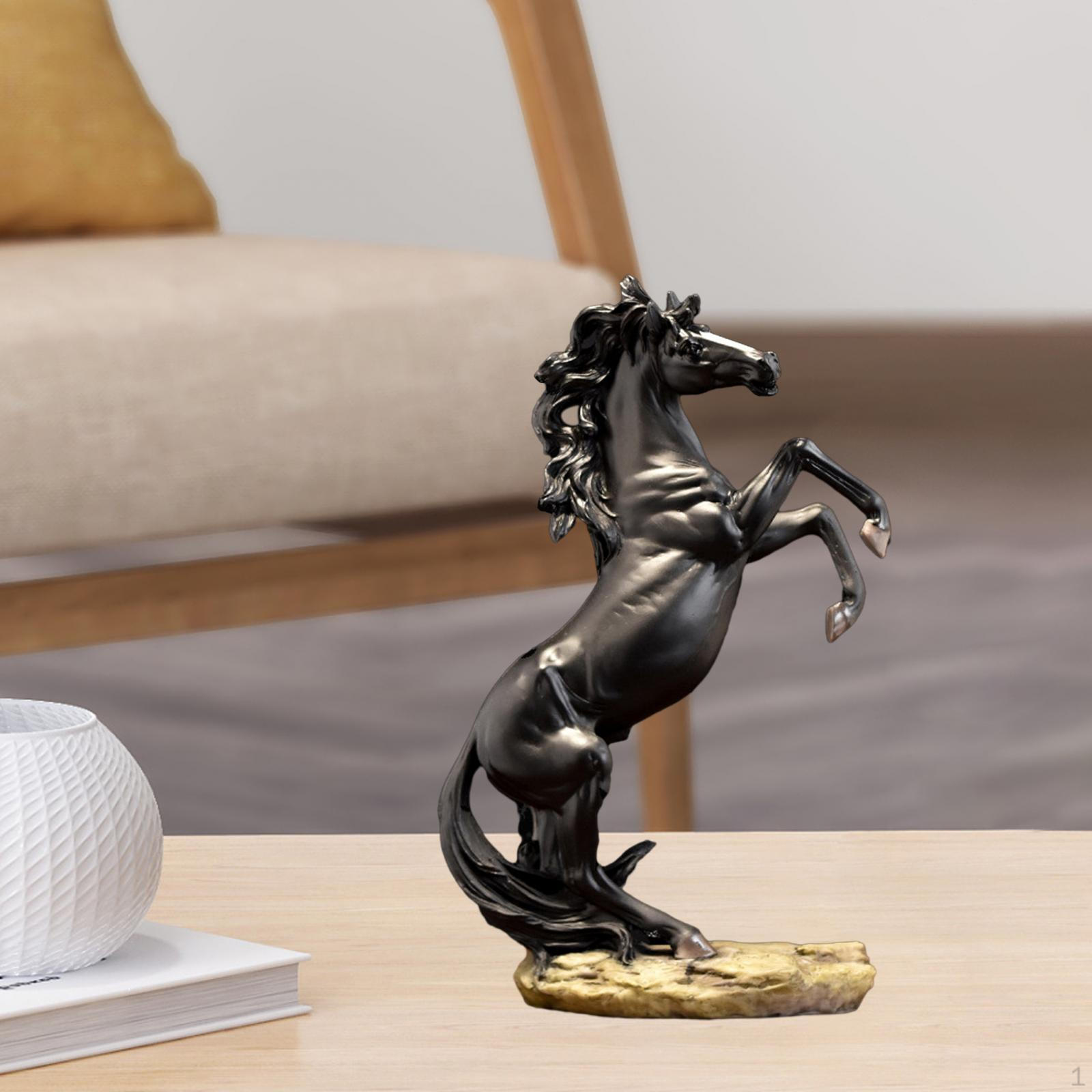 

12 висока стояча статуя коня Прикраса столу ручної роботи для готелів, книжкових полиць і легка Style C