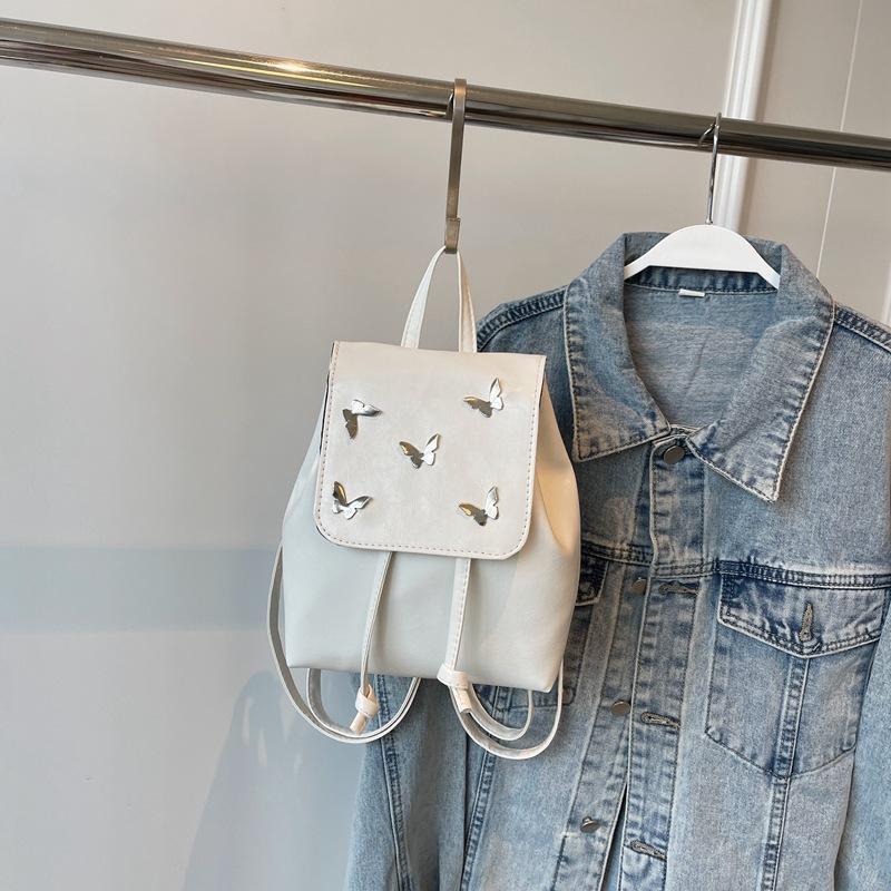 Korean Version of Niche Beautiful Butterfly Backpack Large Capacity Fashion Shoulder Bag Summer Women's Personalized Commuter Bag No