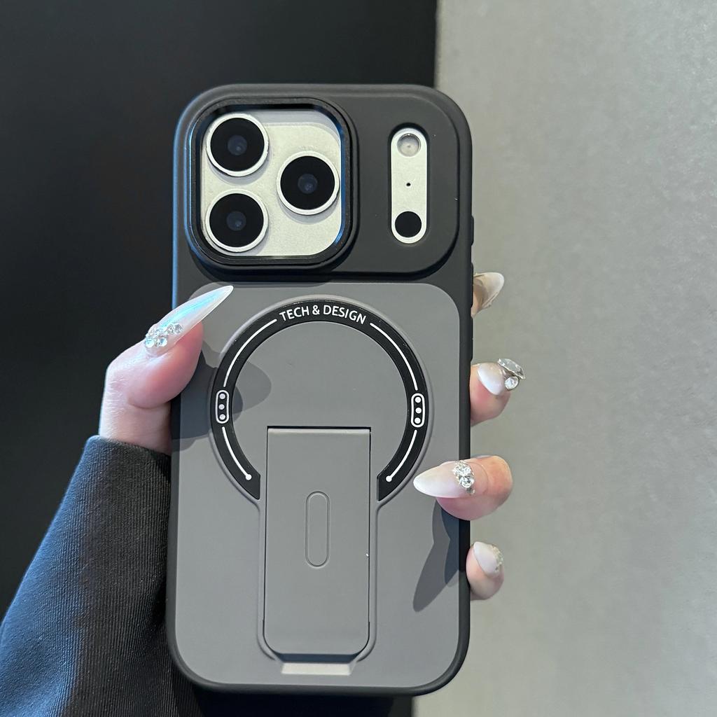 Magnetischer Klappständer Halter Für Magsafe Ladehülle Für iPhone Air 17 16 15 14 13 12 Pro Max Hautfreundliche Matte Schutzhülle