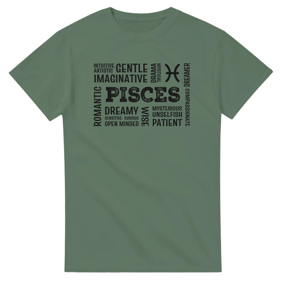 Pisces Word Art - Zodiac T-Shirt S разноцветный