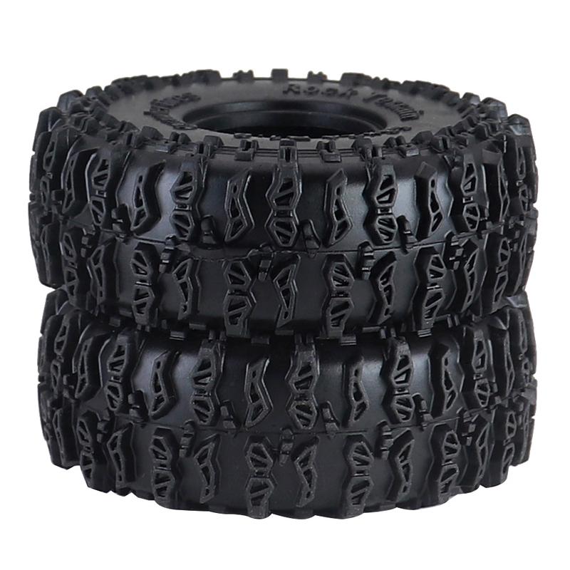 1.0inch Tires 63x24mm 1/24 Rc Crawler Truck Car Parts For Axial Scx24 Axi00001 Axi00002 Gladiator 1/18 Traxxas Trx4m Fms Fcx24