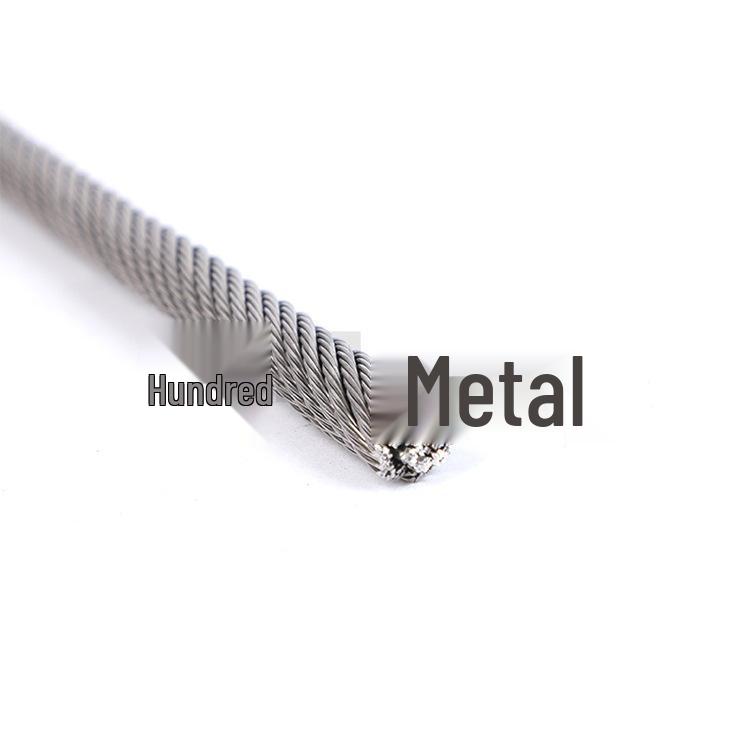 Stal nierdzewna 304 Lina stalowa elastyczna zapobiegająca obrotowi 19x7 - Dostępna w rozmiarach 3mm, 4mm, 5mm, 6mm, 8mm
