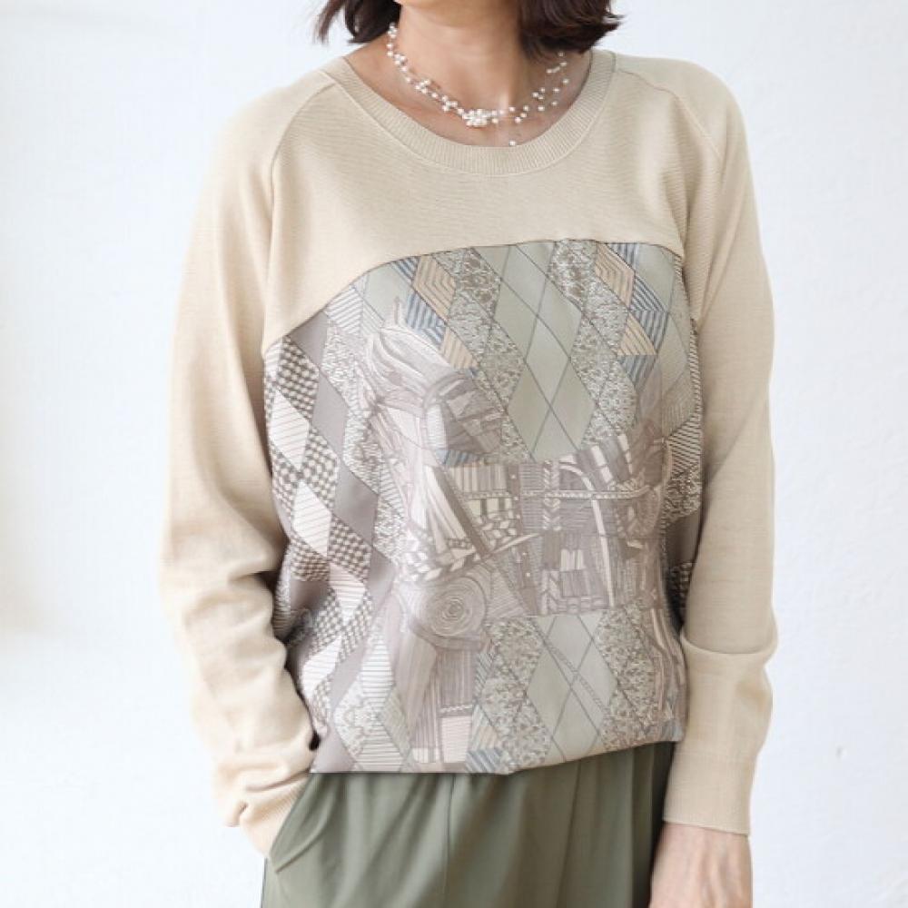 Shiz Madam Loose Fit Knit Check T57263
