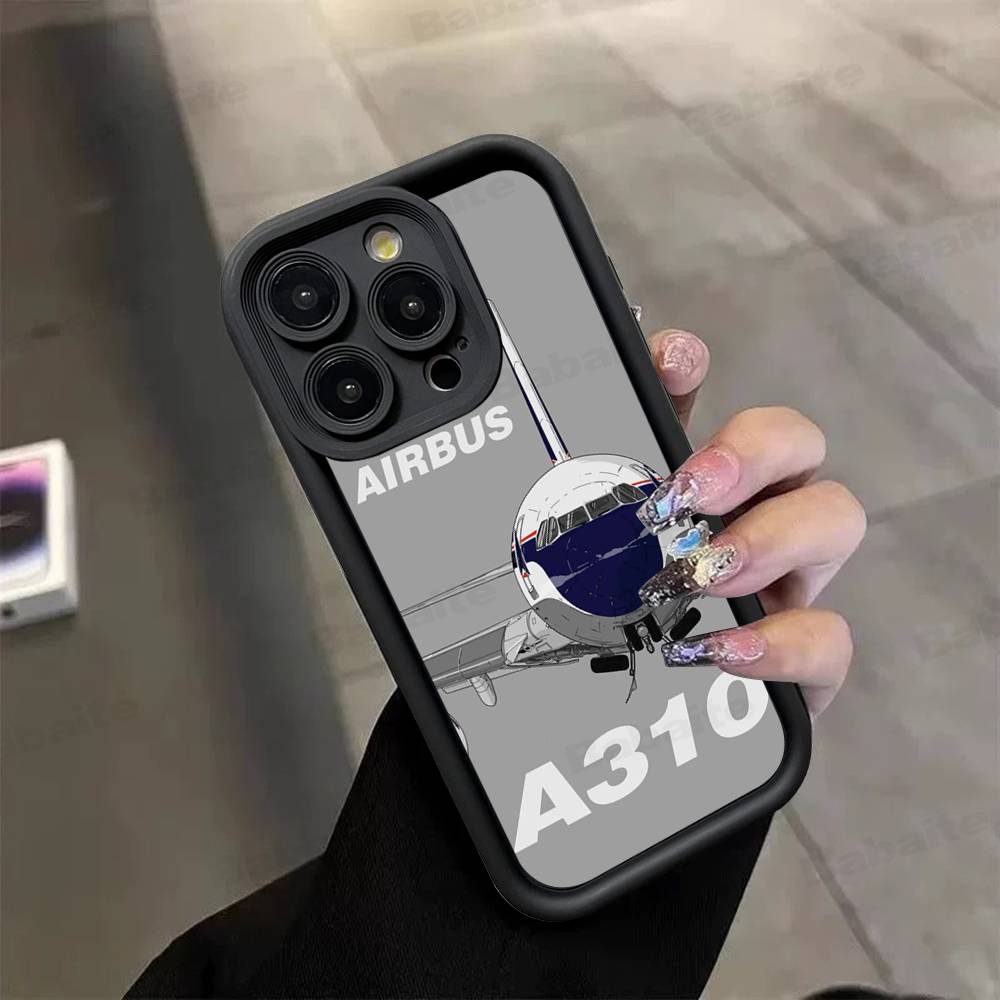 A-Airbus Logo Phone Case For IPhone 17 16 15 14 13 12 11 Air Plus Pro Max Soft Back Cover