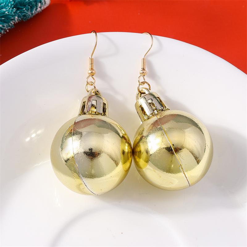 Fashion Christmas Ball Drop Earrings for Women Girls New Year Party Festival Jewelry Gifts
