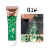 Julystar Body Gel Glitter Sequin Eyeshadow Mermaid Scale Liquid Glitter Gel Face Lip Hair Body Shimmer Sparkle Pigment Festival Party Makeup