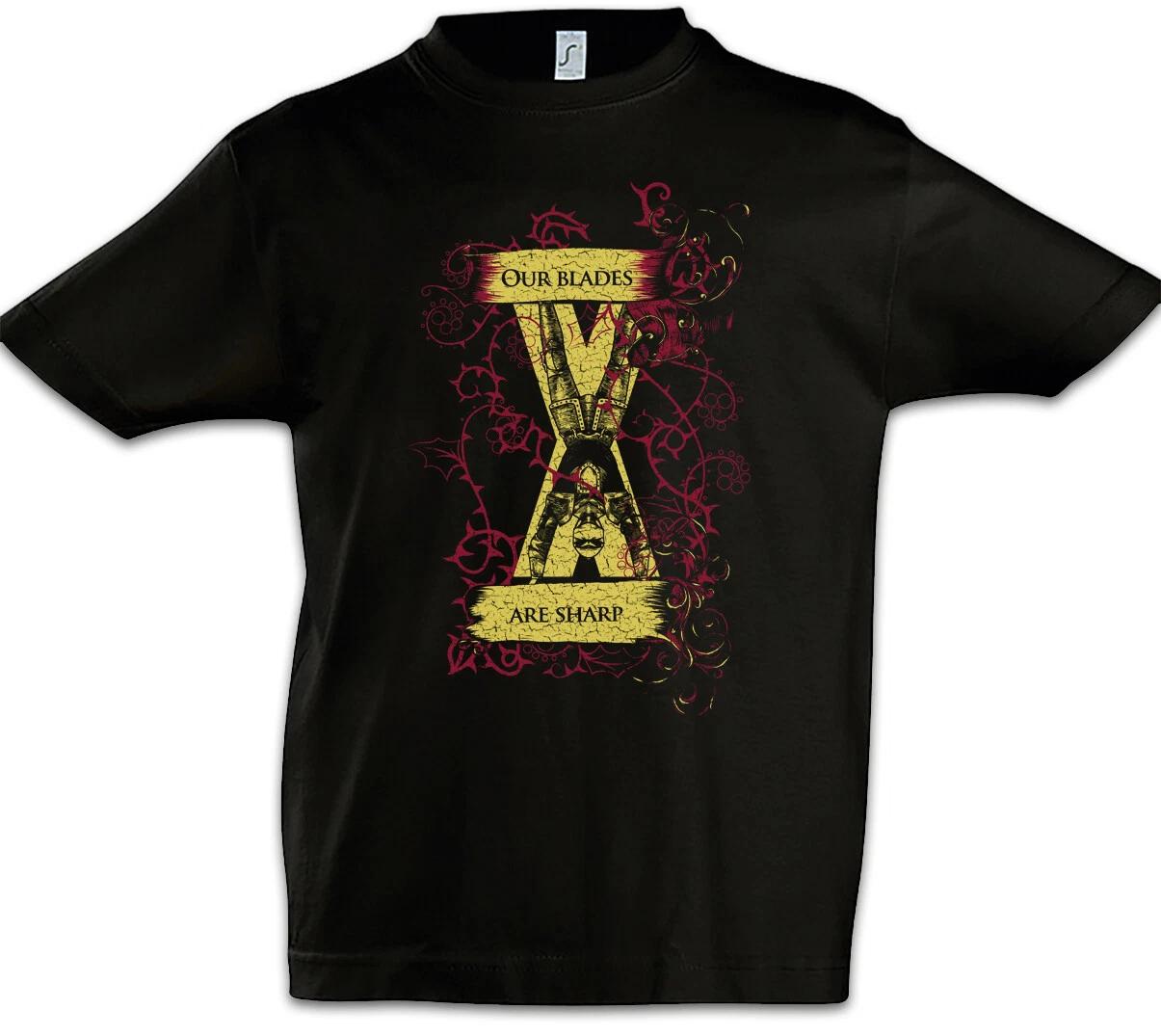 

Our Blades Are Sharp Kids Boys kids boys T-Shirt Game of House Bolton Thrones Flag 130