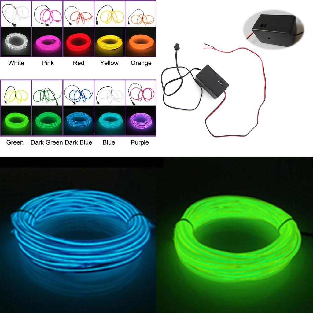 Vibrant El Wire Costume Illuminated Strips For Adults And Kids Perfect For Halloween Parties