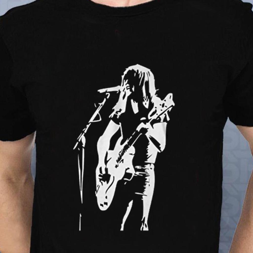 AC DC Malcolm Young artwork black Tshirt short sleeve Unisex T-Shirt M