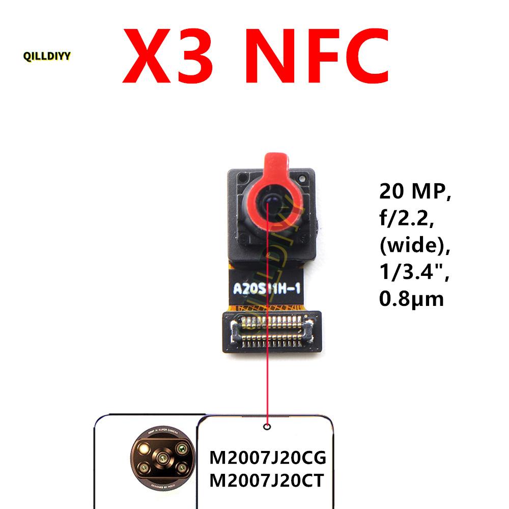 Rear Front Camera For Xiaomi Poco X3 Pro GT NFC Facing Frontal View Selfie Backside Flex Small Back Camera Module Parts