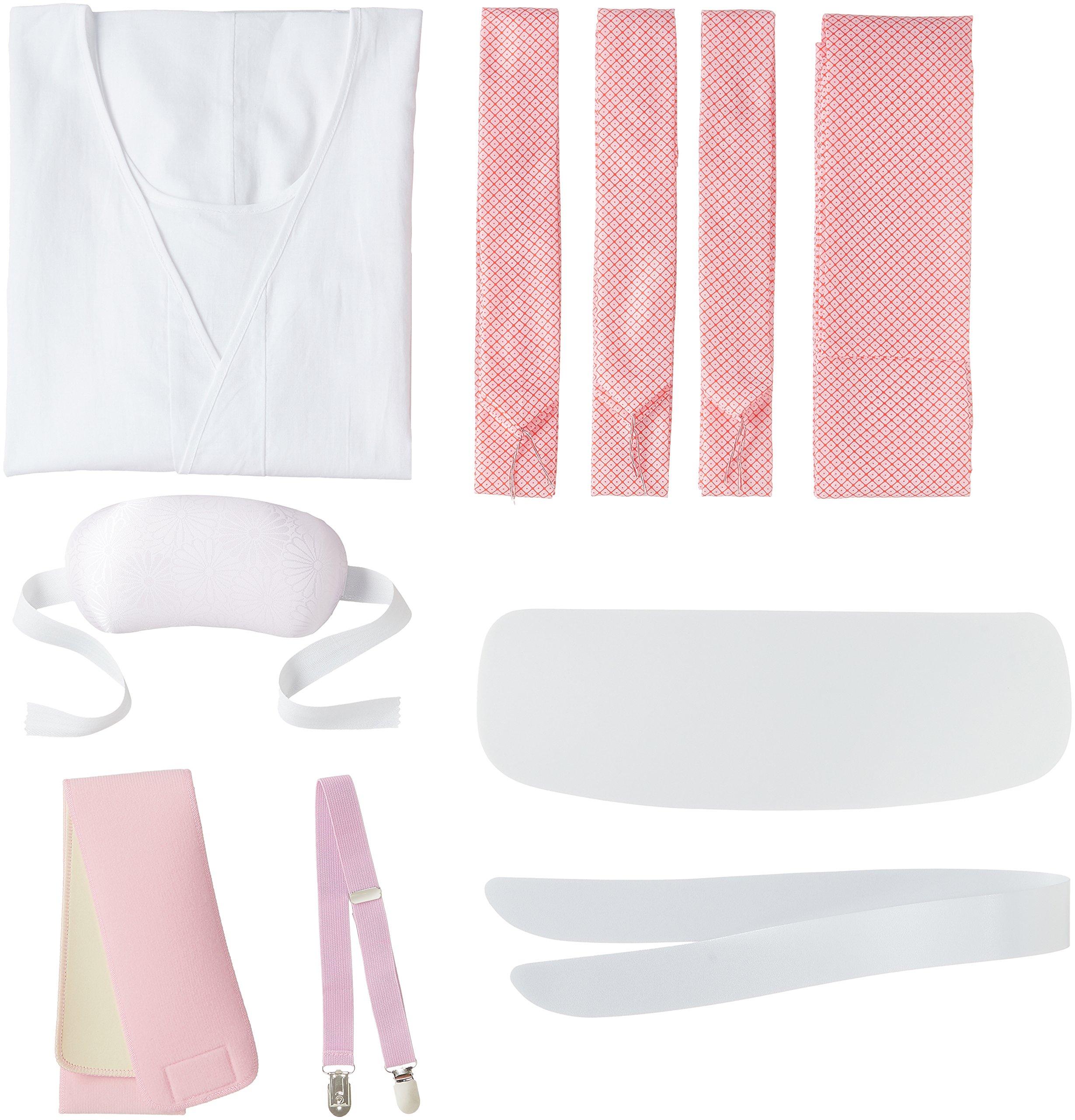 

Кимоно Кимоно Набор аксессуаров для одевания Оби Передний воротник Кимоно 3 талии Липучка Одевание Кимоно Аксессуар для одевания [Рынок Асакуса] [Женский] 10 предметов белый