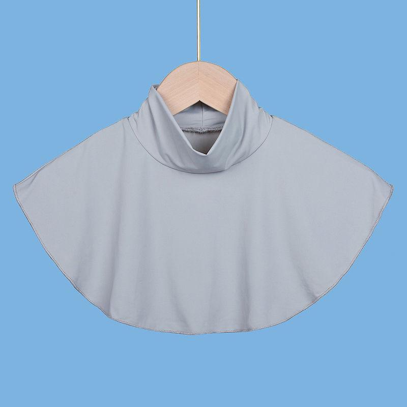 Soft High Elastic Neck Cover Ramadan Hijab Cover Headwrap Full Fake Collar High Collars Turtleneck Scarves Wraps