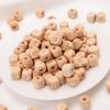 50Pcs/Lot Square Wooden Alphabet Beads 12mm English A-Z Personalized Name Letter Beads for Baby Nursing Pacifier Chain Accessory