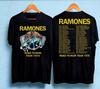 T-shirt Unisex Classic Ramones Road To Ruin Tour z lat 70. Prezent dla fanów