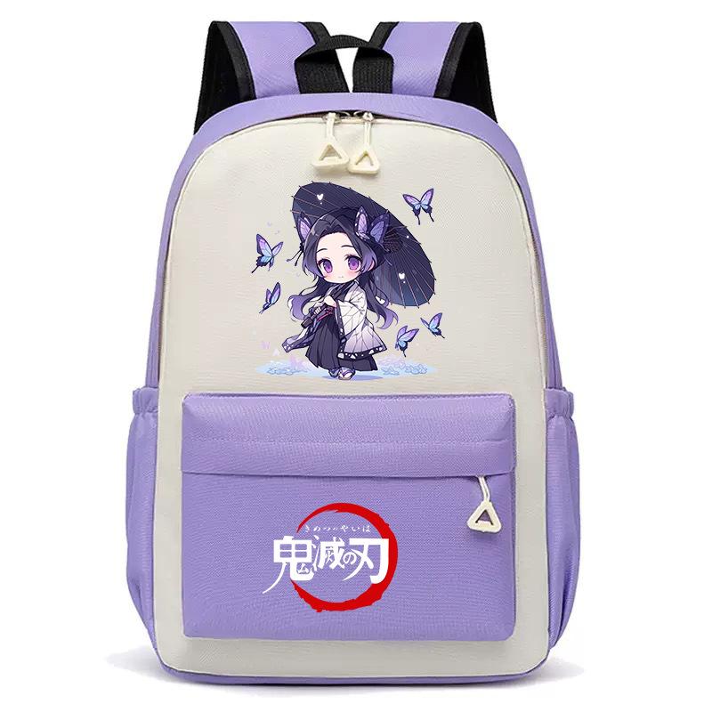 Japan Cartoon Comics Demon Slayer Student Backpack, Korean Style Trendy Dual Shoulder Backpack 0018