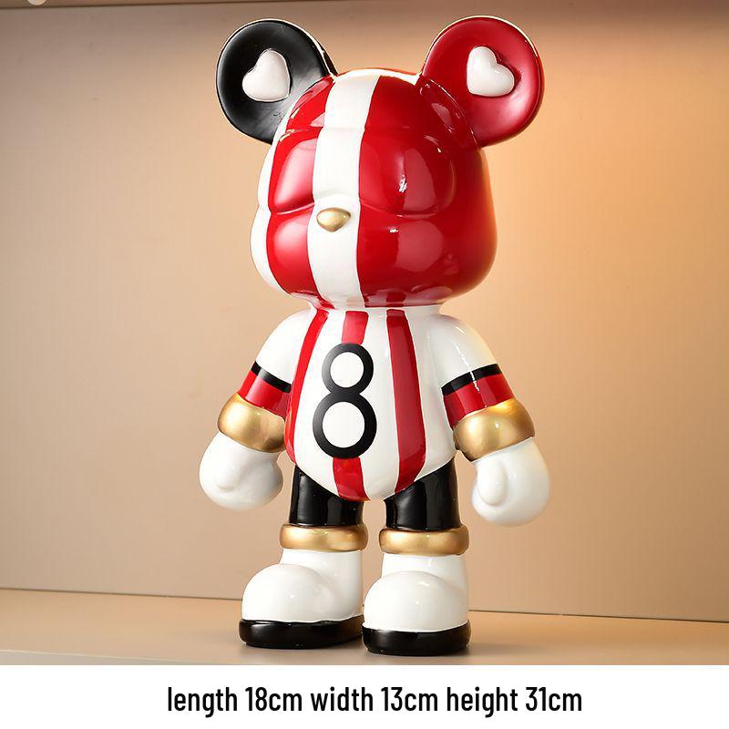 Trendy Beer Figuur Spaarpot - Creatieve Cartoon Decoratie voor Moderne Woonkamers