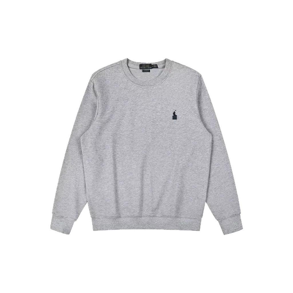 Cross Lav Unisex Embroidered Little Horse Logo Round Neck Pullover Hoodie - Perfect for Spring/Autumn, Loose & Versatile Casual Wear